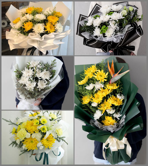 广东梅州市五华县河东镇高榕村白事花束代送